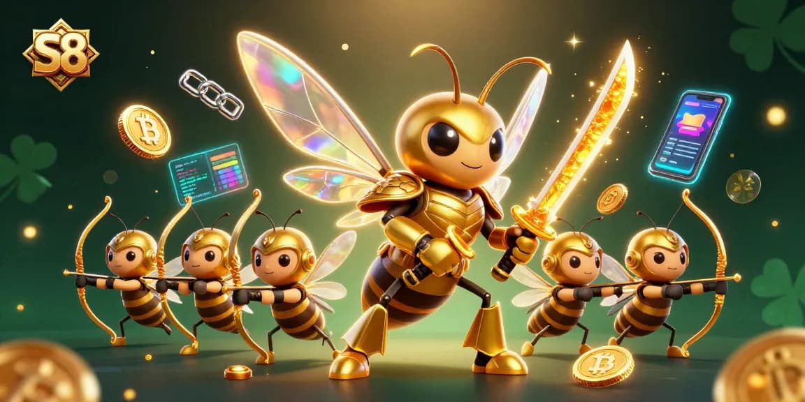 S8 offers thrilling casino experiences with dynamic elements, showcasing vibrant 3D artwork.