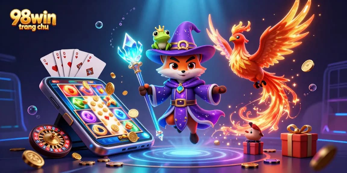 Experience thrilling gameplay at 98win trang chu with our enchanting wizard fox and slot games.