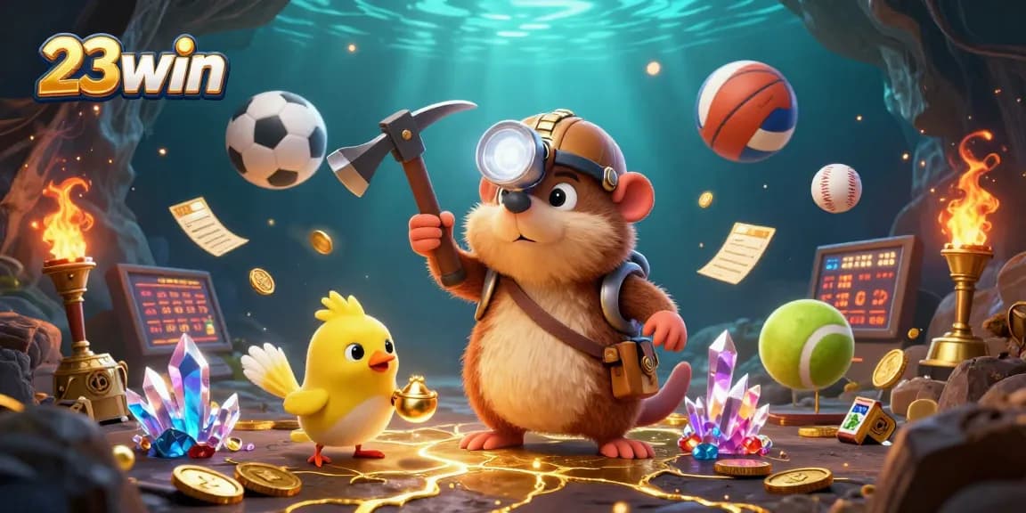 Experience thrilling gameplay at 23win with dynamic sports action and vibrant casino elements.