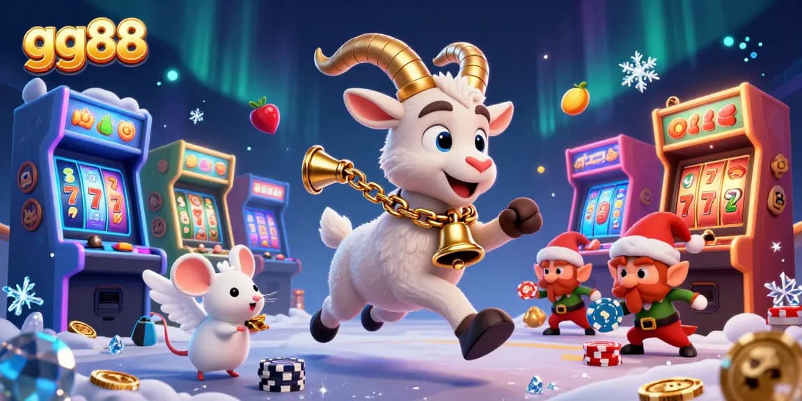 Play exciting games at gg88 with a dynamic scene of casino elements and cartoon characters