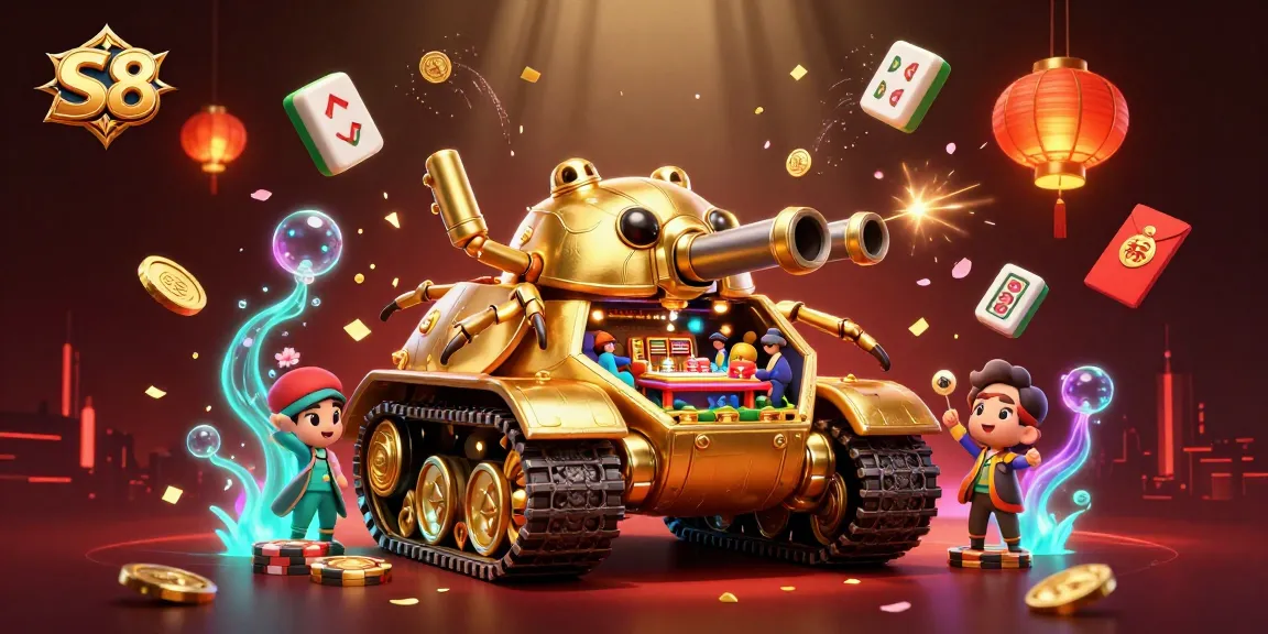 S8 offers thrilling casino experiences, featuring a tank-like casino filled with action-packed gaming elements.