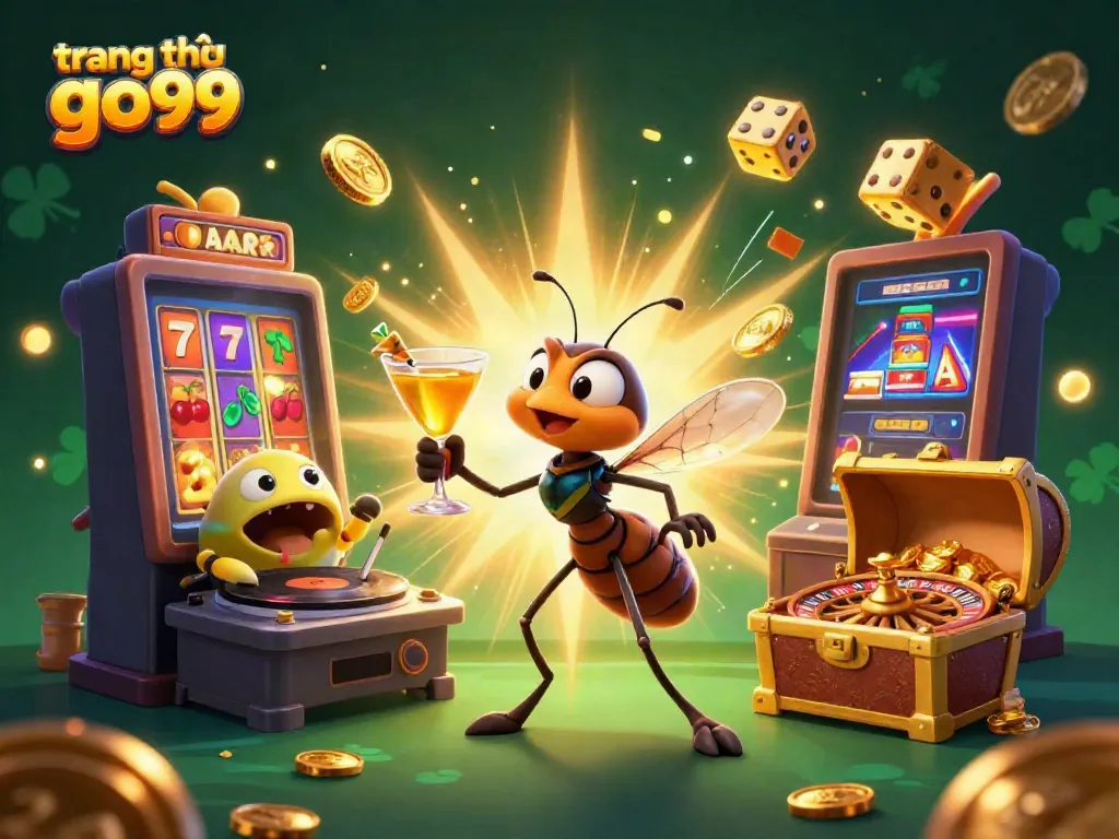 Engage with the vibrant world of trang chủ go99, featuring a lively casino scene with dynamic characters and bursting jackpots.