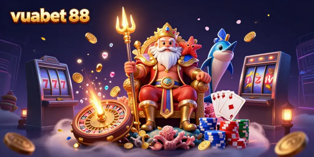 Engage in thrilling gameplay with vuabet 88 featuring vibrant casino scenes and dynamic elements.