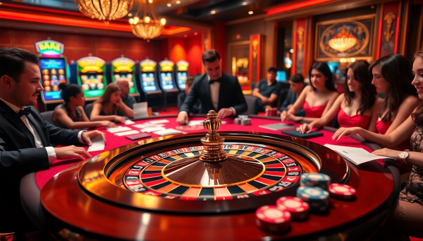 Experience immersive online gambling at https://f168.vision/ with vibrant casino elements like roulette and poker.