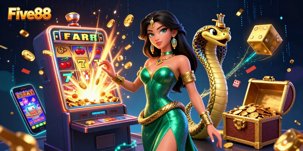 Engage in thrilling jackpot wins at Five88 with vibrant slot machines and immersive gaming experiences.