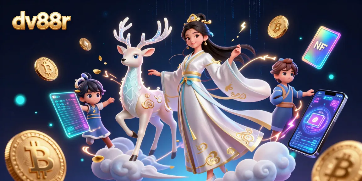 Experience exciting gaming at dv88r with vibrant 3D characters and dynamic casino elements.