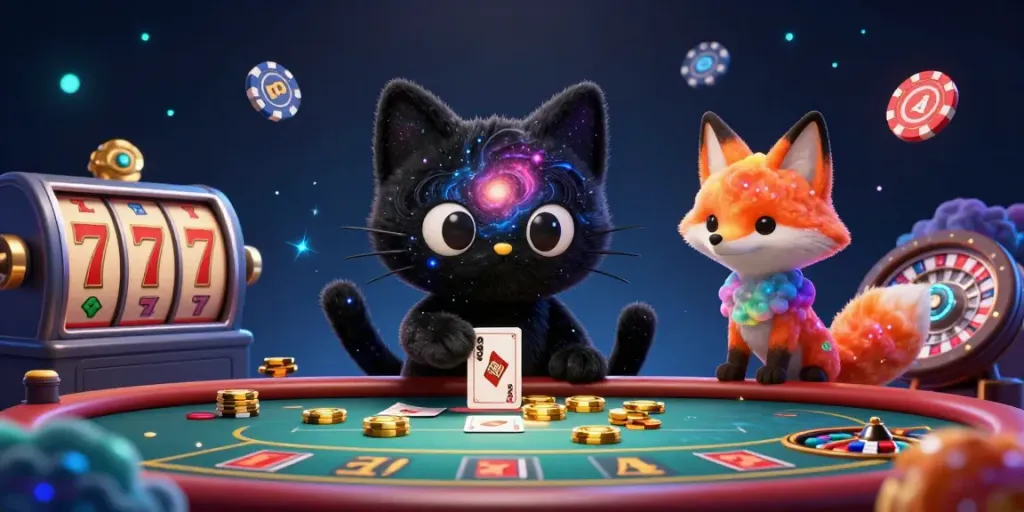 Experience thrilling gameplay at tg88 đăng nhập with a colorful casino scene featuring dynamic characters and excitement.