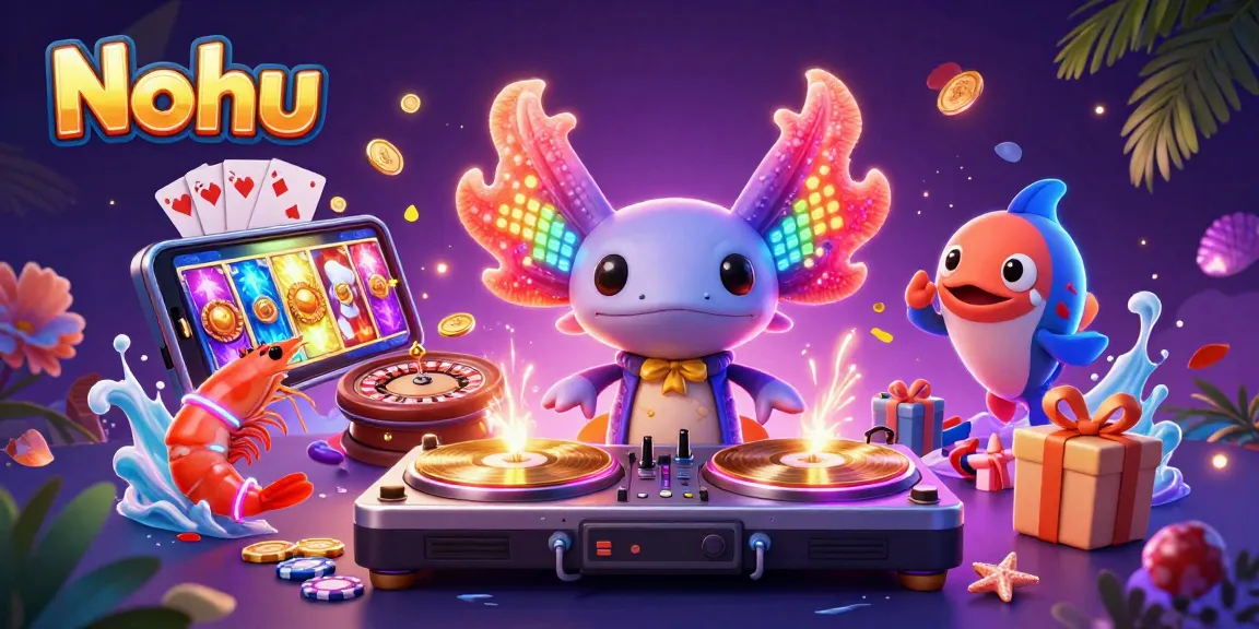 Nohu enhances your gaming experience with colorful slot games and vibrant underwater scenes.