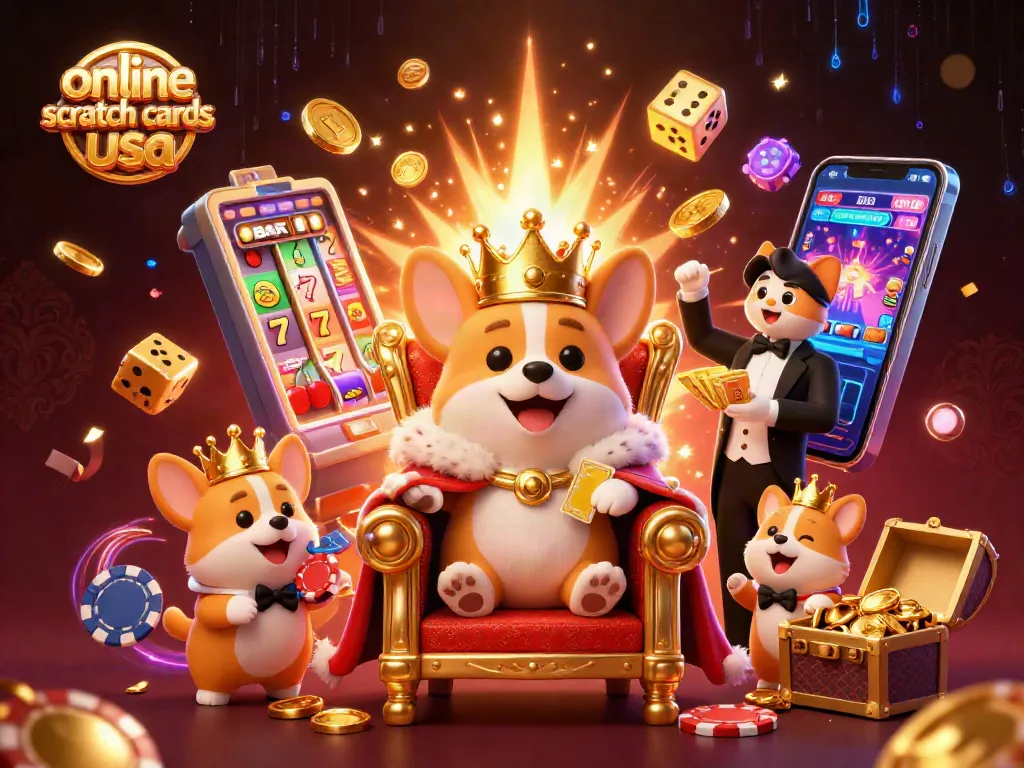 Engage with online scratch cards USA featuring charming characters and vibrant casino elements for real money wins.