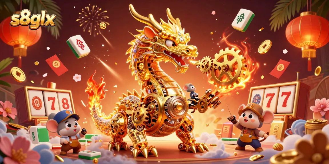 Engage with the winning world of s8glx as a golden dragon unleashes jackpot excitement in an inviting casino scene.