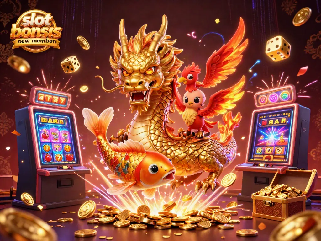 Saat bermain slot bonus anggota baru, dapatkan jackpot di Halobet dengan koin mengalir dan simbol beruntung.