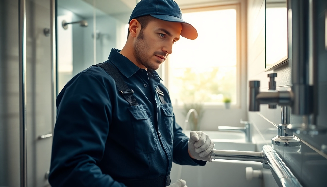 Plumber showcasing expert techniques in Toronto plumbing services installation.