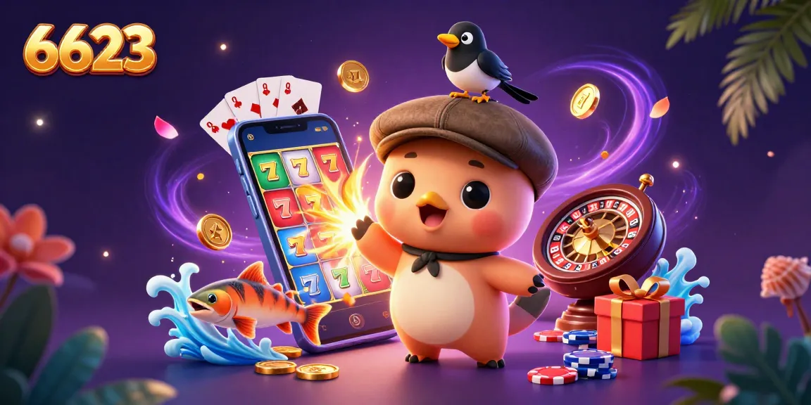 Experience thrilling gameplay at 6623 with vibrant slot games and dynamic casino elements.