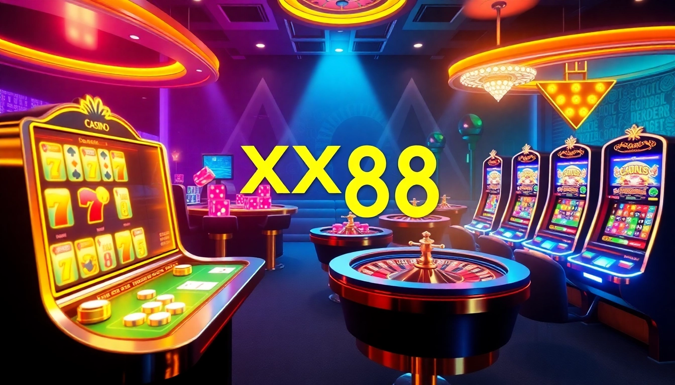 Experience thrilling online gameplay at XX88 with vibrant casino themes and engaging betting options.