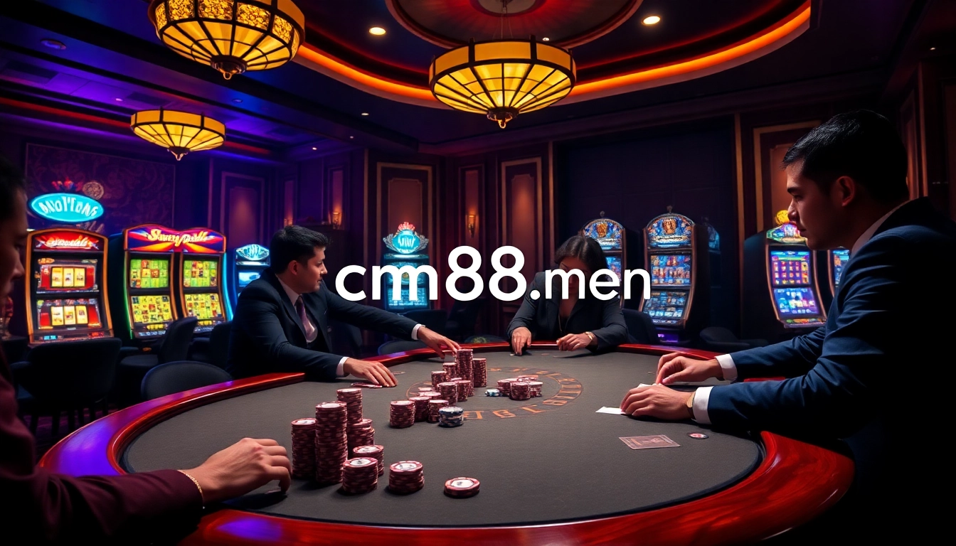 Experience thrilling moments at cm88.men with high-stakes poker and enticing casino games.