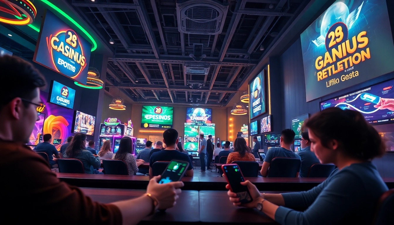 Engaging online gaming experience at https://open88seo.com/ with players enjoying casino and eSports.