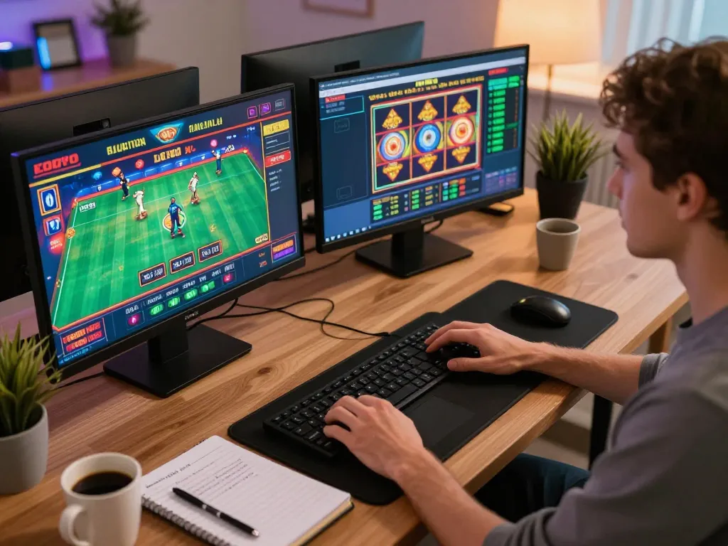 Engaging online gaming experience showing a live dealer game interface on https://ta88pro.com/ along with sports betting and slots.