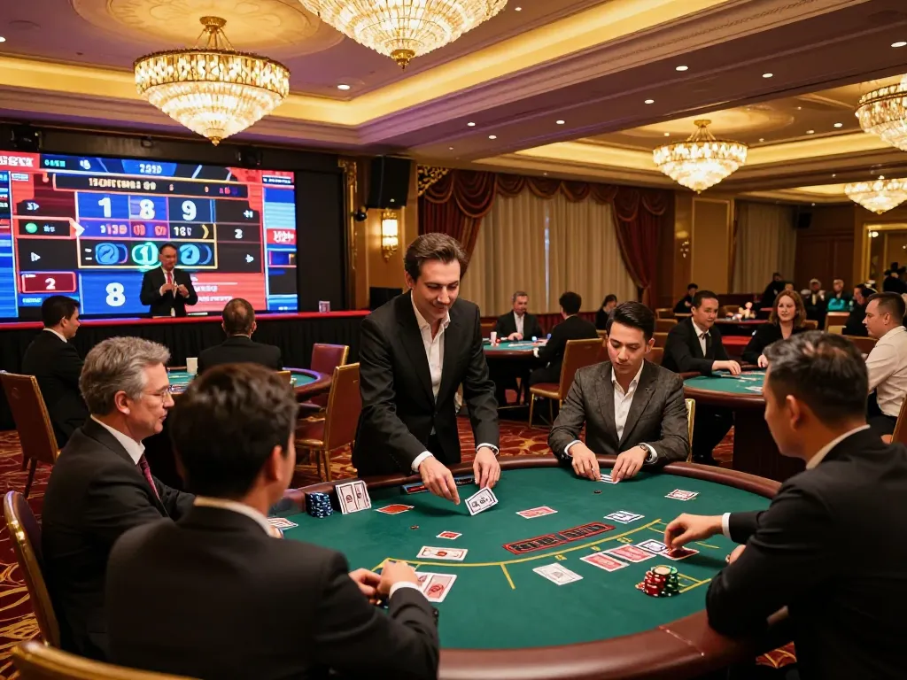 Players enjoying a thrilling live dealer experience at Lu88 casino.