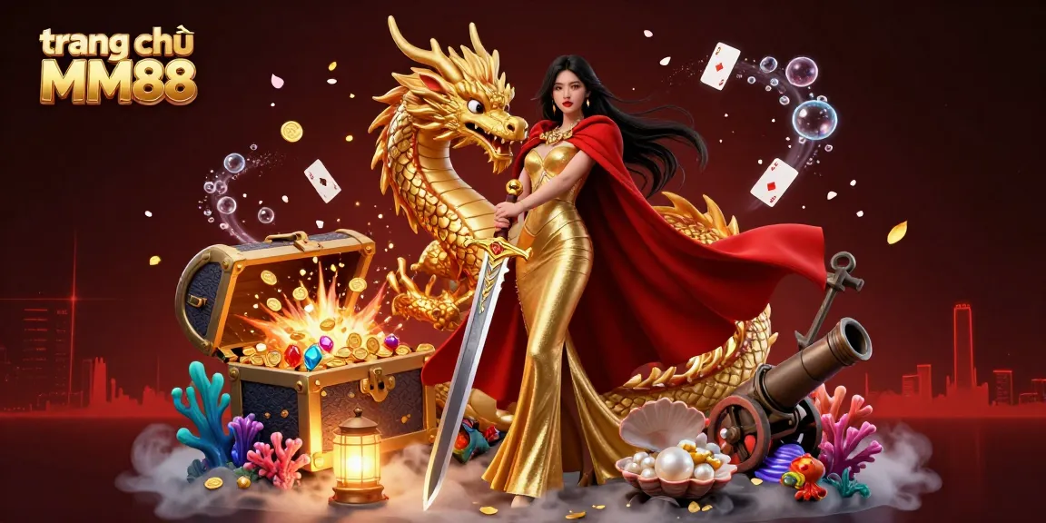 Experience thrilling gameplay at trang chủ MM88 with a stunning display of games, treasures, and vibrant characters.