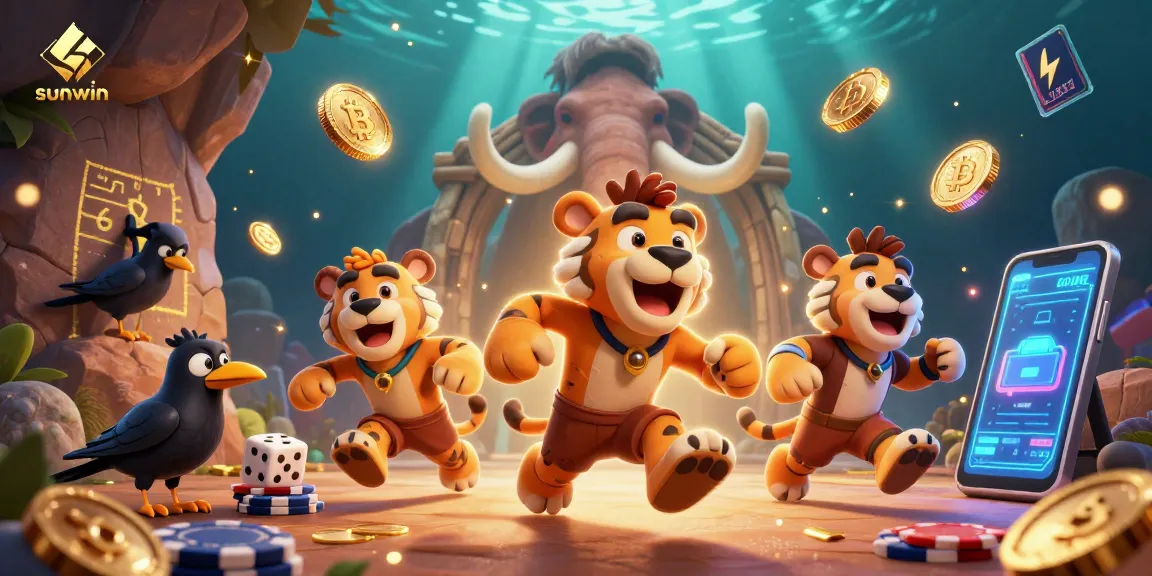 Play exciting games at sunwin while enjoying a vibrant casino atmosphere with crypto elements.