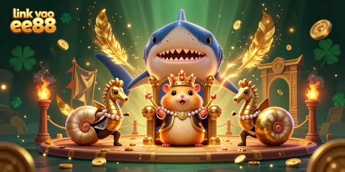 Join the action with link vao ee88 as the golden hamster king thrives in a vibrant casino adventure.